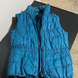 Coldwater Creek Blue Puffer Vest
